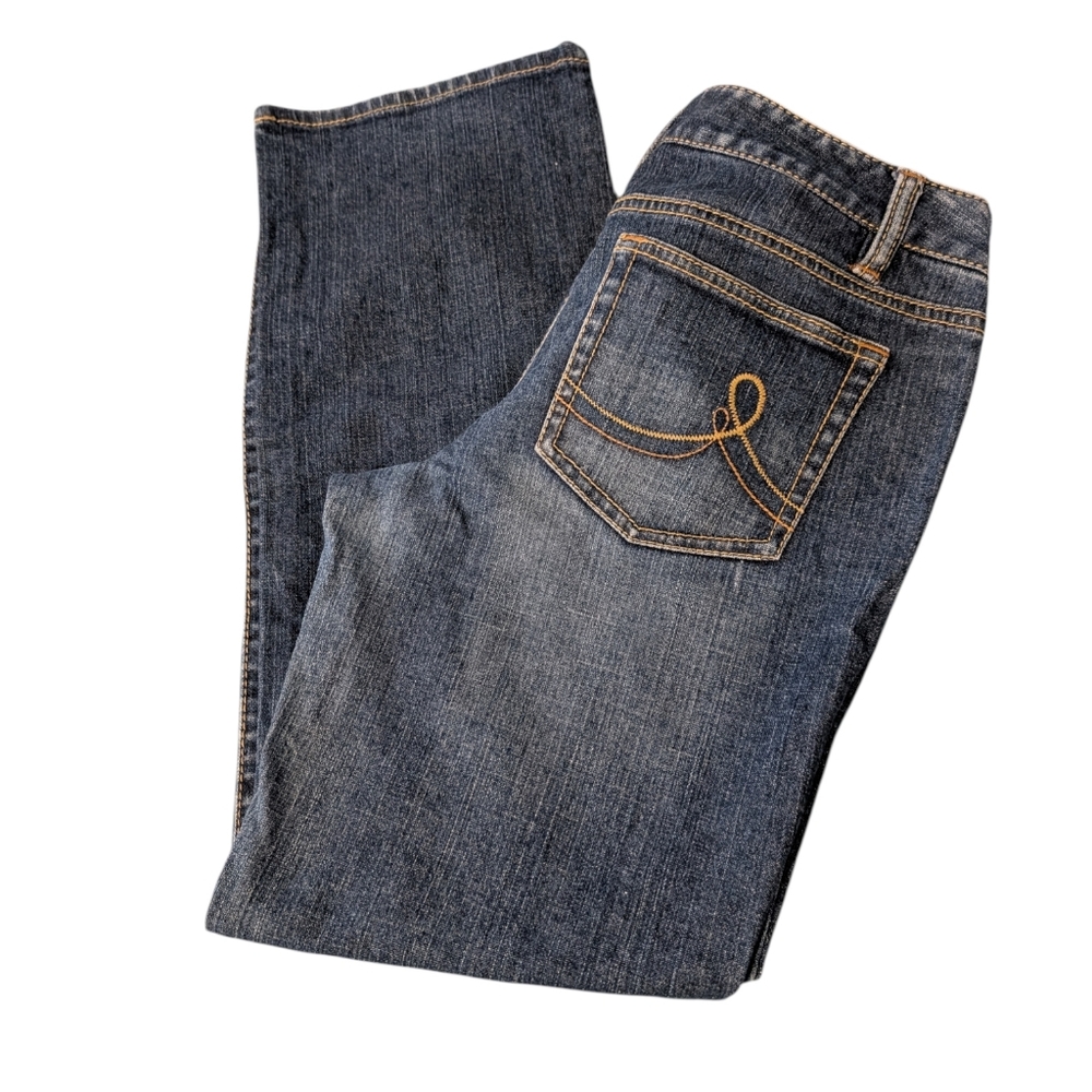 Loft Ann Taylor Y2K Low Rise Slim Boot Women's Blue Jeans Size 6P